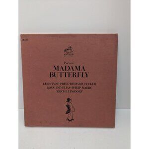 Puccini Madama Butterfly RCA Victor Red Seal LM-6160 3 Record Set with Booklet